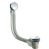 Vidage baignoire long avec manette et clapet recouvrant en laiton