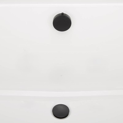 Vidage baignoire long avec manette et clapet recouvrant en laiton