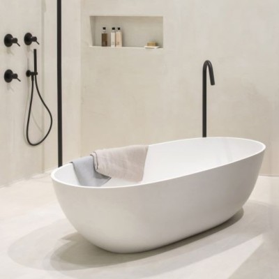 Baignoire ilot en résine solid surface à poser 170X75