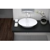 Vasque ovale en résine solid surface  62 x 41 H 13 cm