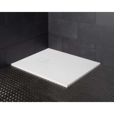 Receveurs de douche en résine solid surface Blanc mat teintée dans la masse