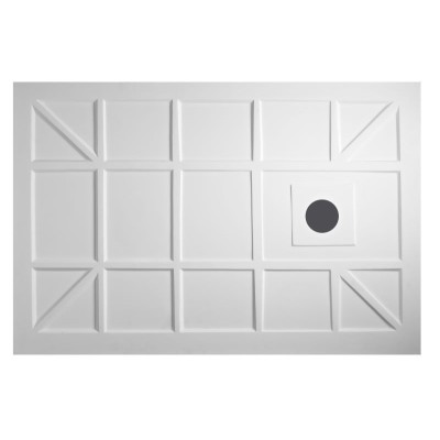 Receveurs de douche en résine solid surface Blanc mat teintée dans la masse
