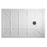 Receveurs de douche en résine solid surface Blanc mat teintée dans la masse