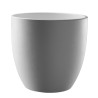 Vasque en forme de bol en résine solid surface blanc mat à poser