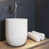 Vasque en résine solid surface à poser en forme de bol